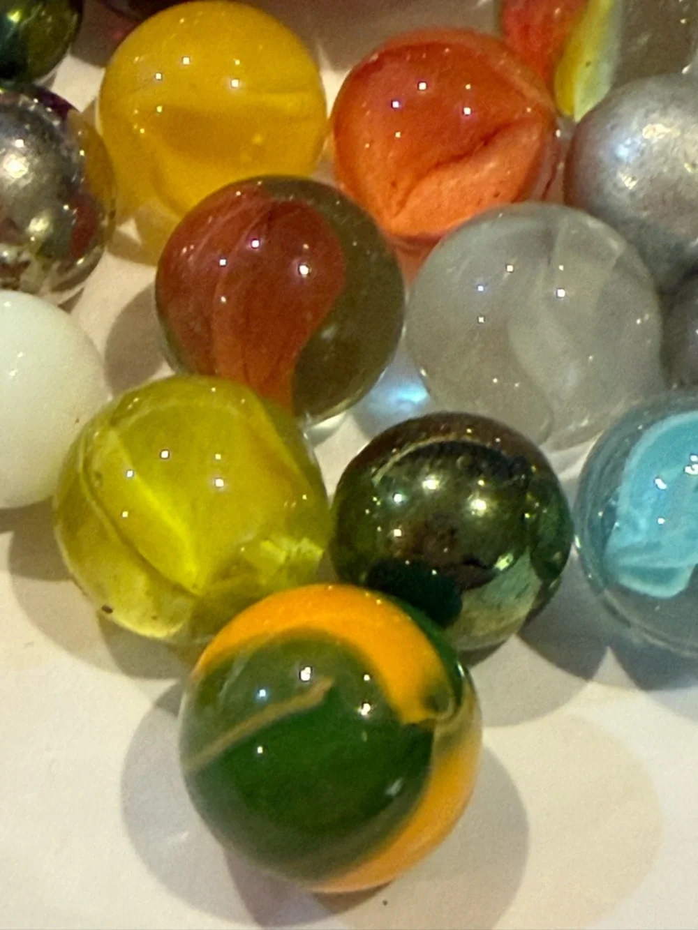 Vintage Glass Marbles Multi Color Collection & other